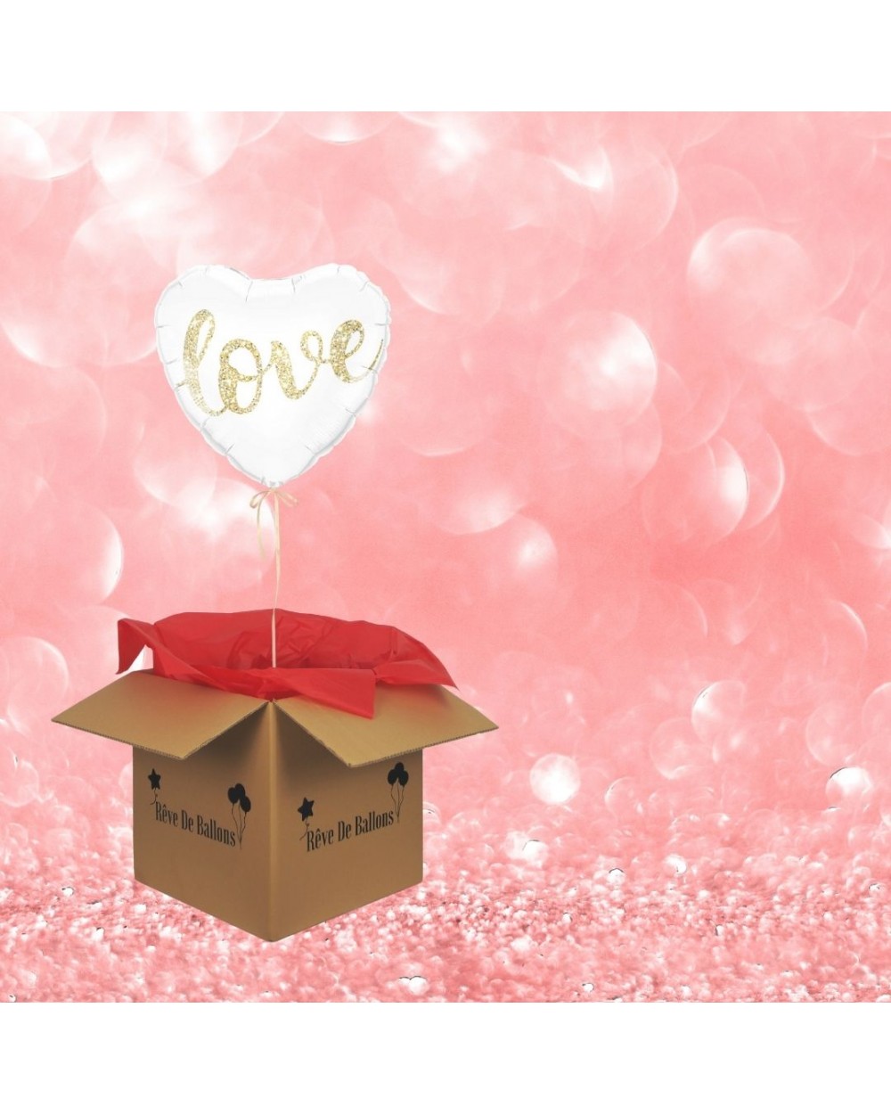 Offrez un ballon coeur Love pour la Saint-Valentin